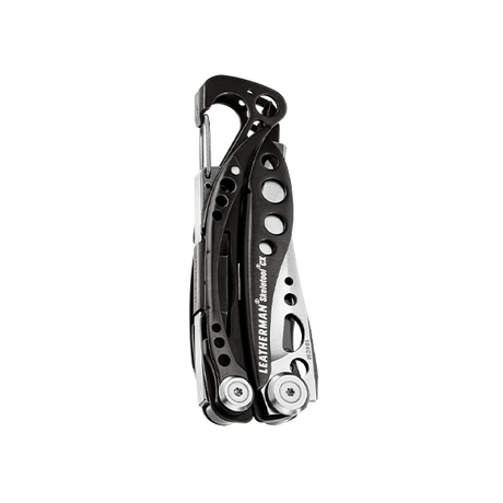 Translation missing: en.Leatherman Skeletool® CX Black &amp; Stainless compact folding multitool with carabiner clip