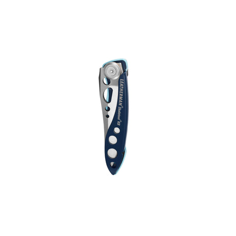 Translation missing: en.Leatherman Skeletool KB folding knife in Nightshade with cutout handle and visible pocket clip
